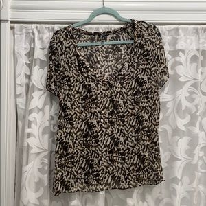 Talbots split-v blouse